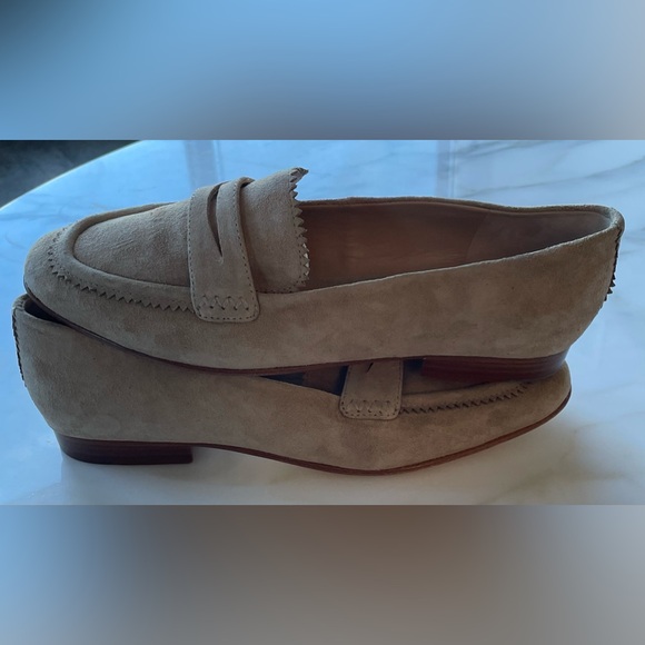 Veronica Beard Alyssa Penny Loafer, Sand, Size 7.5 - Picture 13 of 15